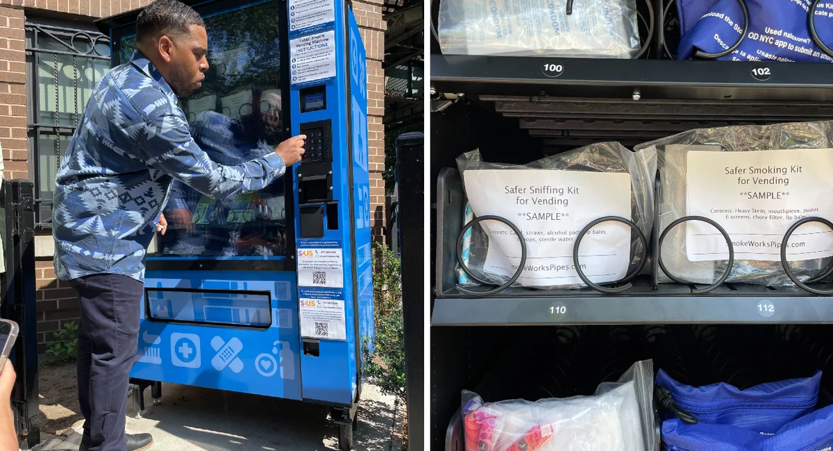 Vending machine providing free birth control and overdose prevention products debuts in Brooklyn